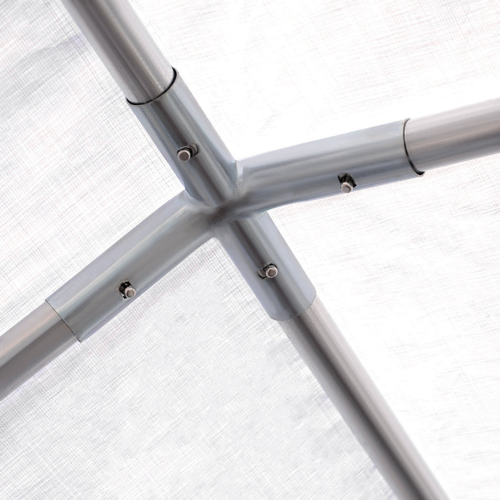 Tente De Fete Tube En Acier Galvanise 600x400x280cm Tente Reception Mariage Chapiteau Blanc 05