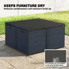 Outsunny Patio Furniture Cover Waterproof, 55.1" x 55.1" x 28.1", Black