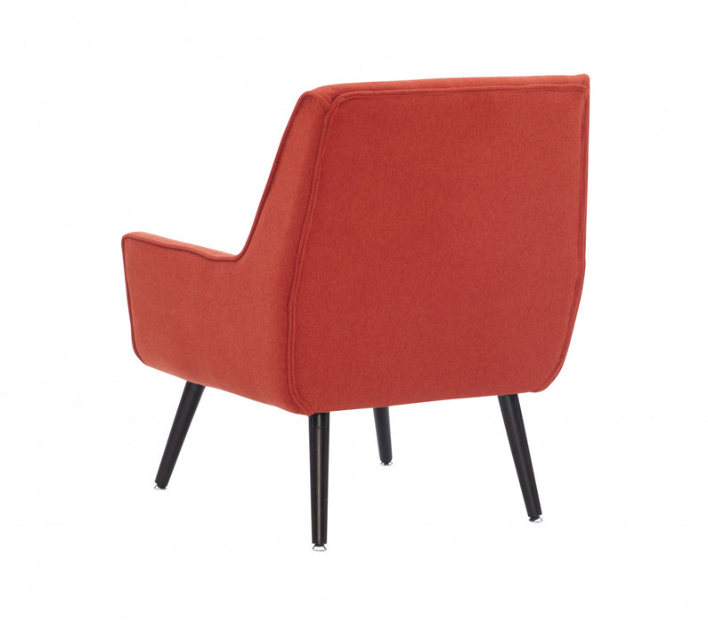 Fauteuil d’appoint Trellis Pimento en tissu - rouge