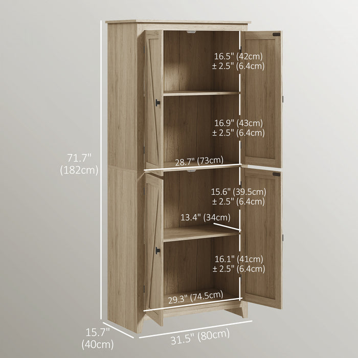 HOMCOM Meuble de rangement pour garde-manger de cuisine