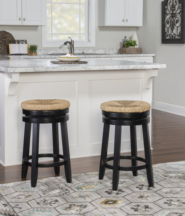 Tabouret Morgan de hauteur comptoir - noir