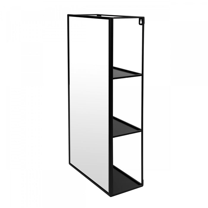 Meuble de rangement mural Cubiko de Umbra avec miroir - noir