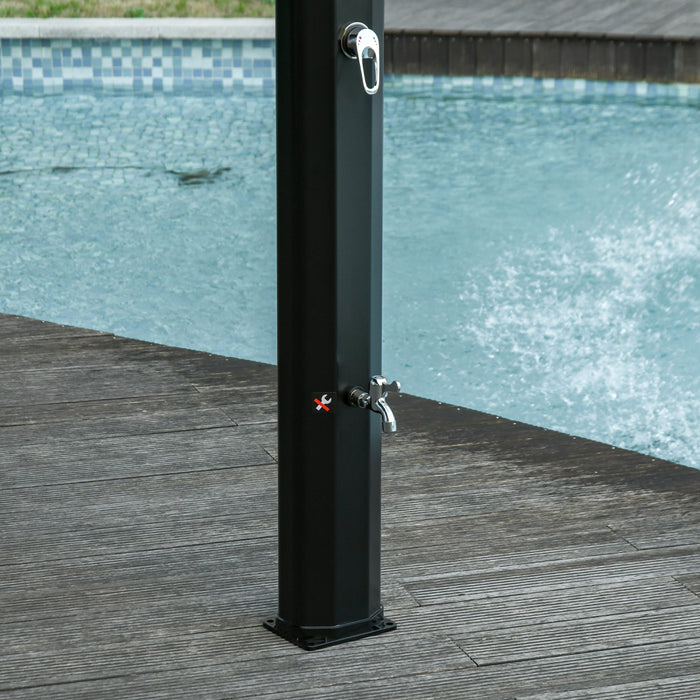 Outsunny 7ft Douche Solaire Chauffante Pour Piscine Exterieure