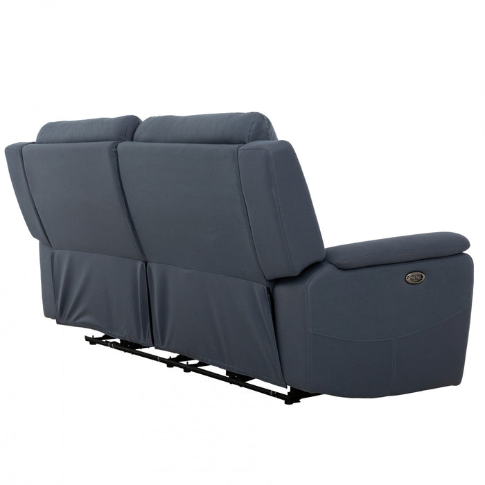 Sofa inclinable electrique Sutton de 81 po rembourre - Bleu