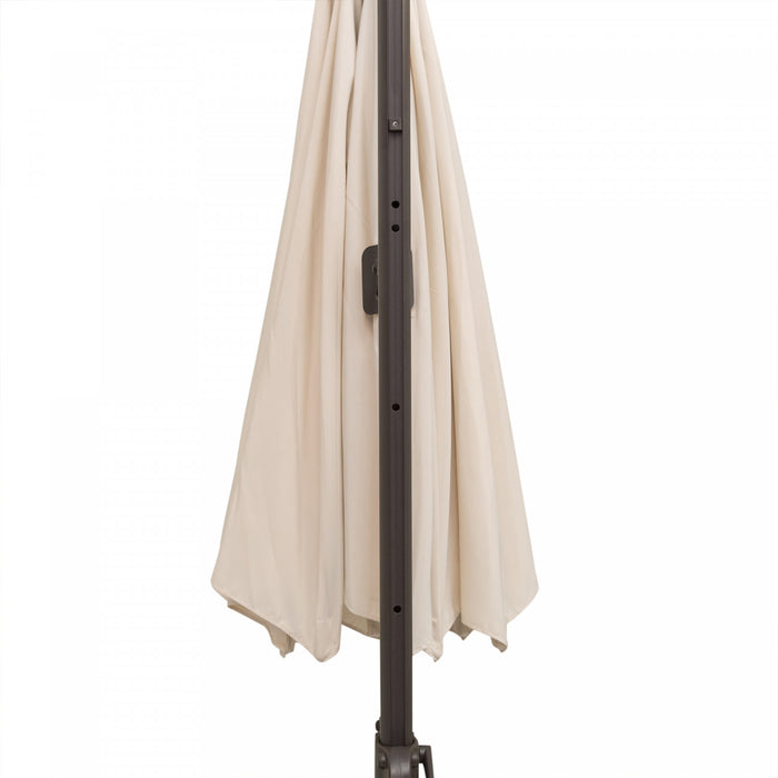 Outsunny Parasol Blanc Creme