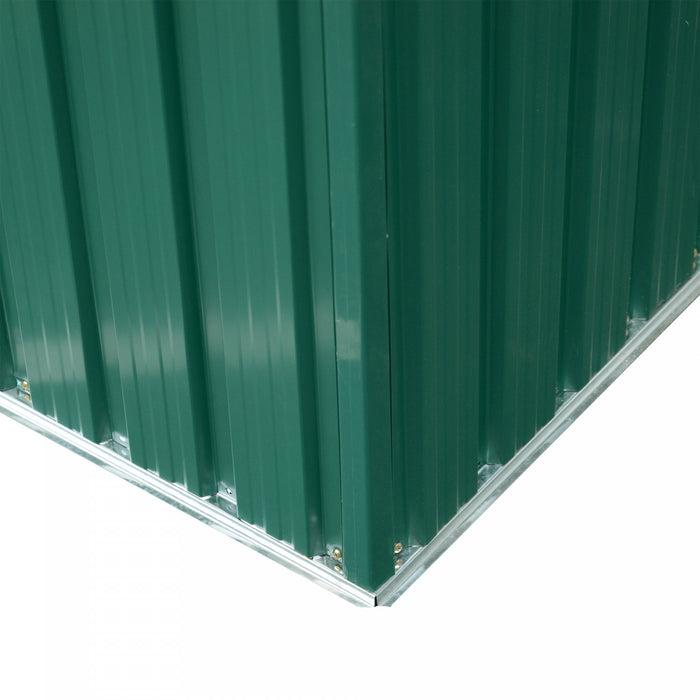 Outsunny 6' X 8.5' Abri De Jardin Exterieur En Metal Remise Rangement Outils En Acier Vert