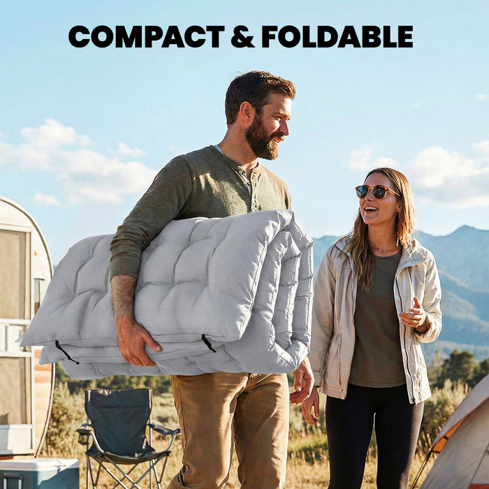 Tapis de Couchage Outsunny, Matelas de Camping avec Sangles Elastiques