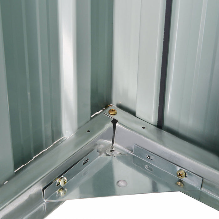 Outsunny 5' X 3' Abri De Jardin En Metal Avec Portes Doubles