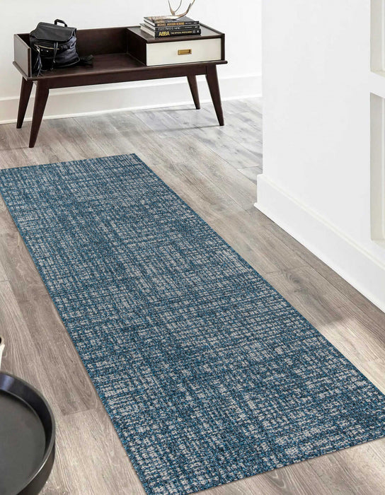 Tapis Contemporain Nayah 2'0\" x 10'0\" en Bleu