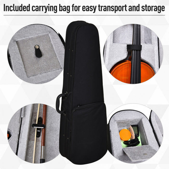 Soozier Violon 4/4 pleine grandeur avec etui, accordeur