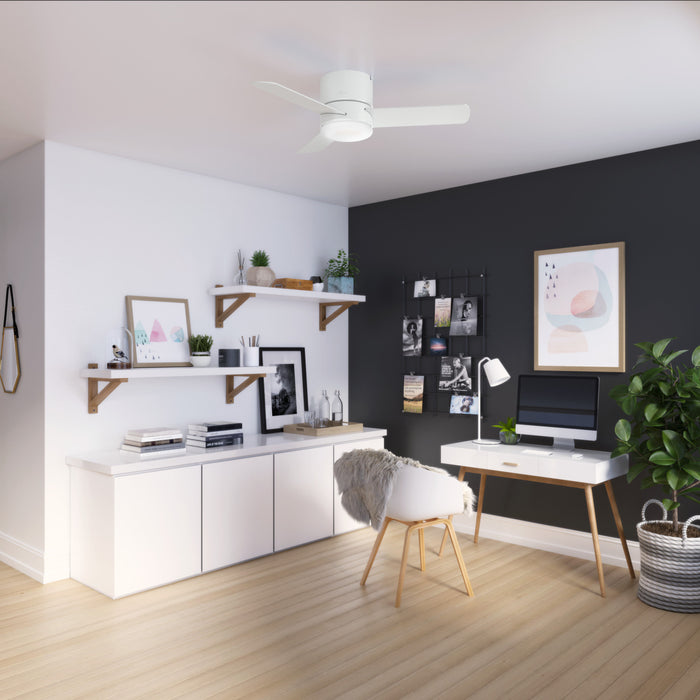 Ventilateur de plafond Minimus avec luminaire - Blanc