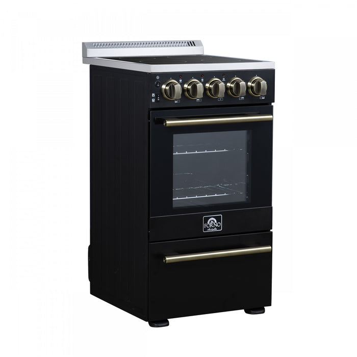 Cuisiniere electrique Pallermo de 20 po, noire, capacite totale de 2,05 pi³ - FFSEL6051-20BLK