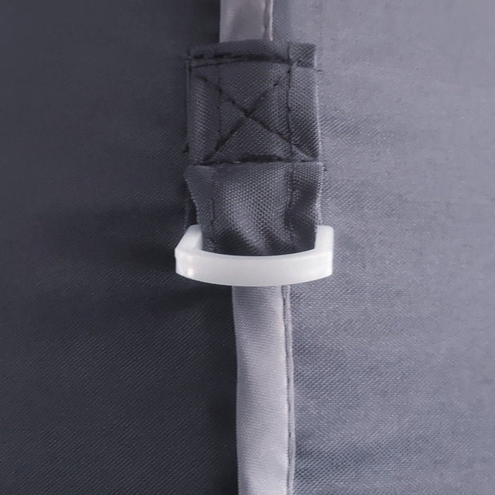 Outsunny 13' X 10' Tonnelle Barnum De Jardin Pliable Gazebo Pop-up Tente Reception Octogonale Avec Parois Laterales Zippees Sacs De Sables Hauteur Reglable Sac De Transport Pour Patio Cour Gris