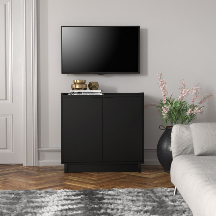 Console Simply Modern de Prepac à 2 portes - noire