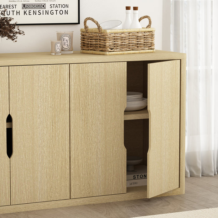 Buffet moderne Rivington 60\" en chene naturel