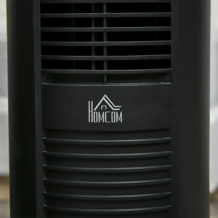 Homcom Ventilateur Tour Oscillant 38\" Avec Minuterie 12h