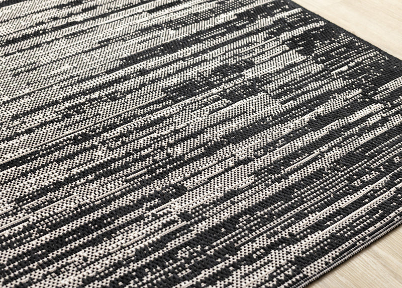 Tapis d'exterieur Jackson noir et gris vieilli, 7'10\" x 10'6\"