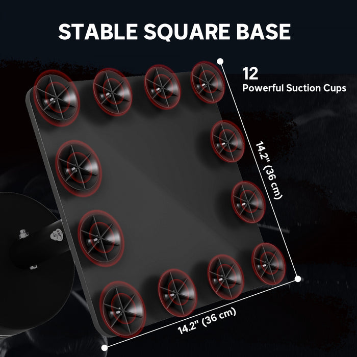 Soozier Sac de Frappe Autoportant, Sac de Boxe avec 12 Ventouses