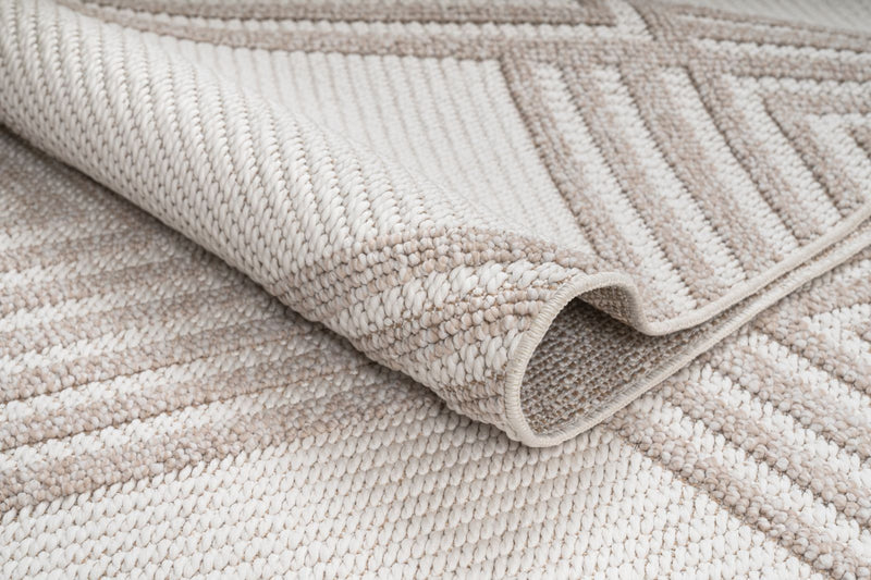 Tapis Blanc D’interieur/Exterieur Athena - 5.3 X 7.6 