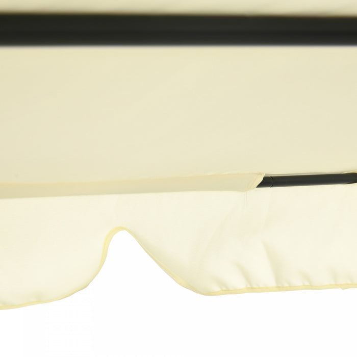 Chaise De Bronzage Outsunny Chaise Longue De Toit Pare-soleil, Gris Fonce