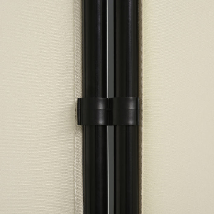 Homcom Separateur De Piece 3 Panneaux, Ecran De Confidentialite