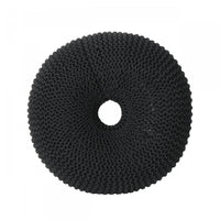  Pouf Rembourré Murphy, 100 % Coton - Noir