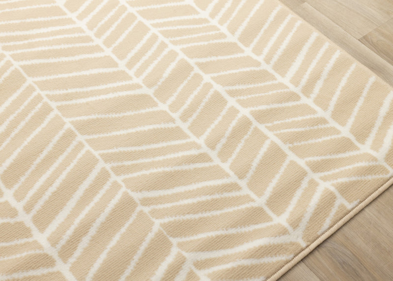 Carpette Florence à motif de chevrons pour l'intérieur - 4 pi 7 po x 6 pi 7 po