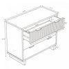 Elara Contemporary 38" Solid Wood Dresser in Sage Green (3-Drawer) | Commode contemporaine Elara 38" en bois massif vert sauge (3 tiroirs)