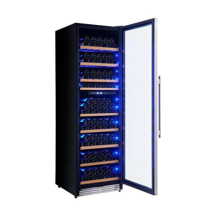 Refroidisseur a vin Avellino de 24 pouces a double zone, 16 pi³, en acier inoxydable -FWCDR6603-24S