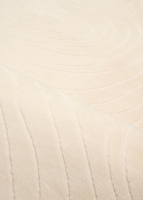 Tapis Lavable/Contemporain Somos 9'0\" x 12'0\" en Creme