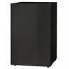 HOMCOM 4.5 Cu Ft Mini Fridge with Freezer, Wheels, Refrigerator, Black