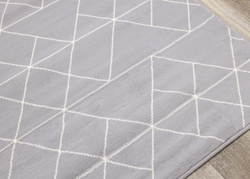 Carpette Florence à motifs de triangles abstraits - 4 pi 7 po x 6 pi 7 po