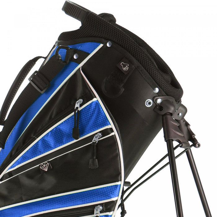 Costway Golf Stand Cart Bag Club W/6 Way Divider Carry Organizer Poches Stockage Bleu