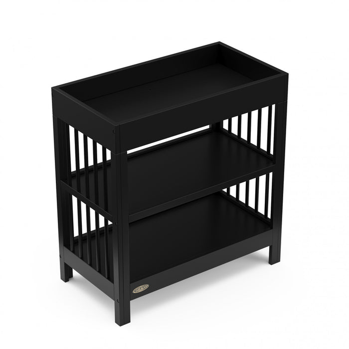 Graco Teddi Table a langer avec matelas a langer resistant a l’eau - Noir