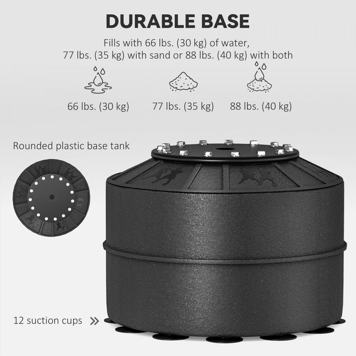 Soozier Support autoportant pour sac de boxe avec speed ball, noir