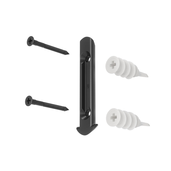 Tringle à rideaux extensible Loop de Umbra noir mat de 1 po - 42 po à 120 po