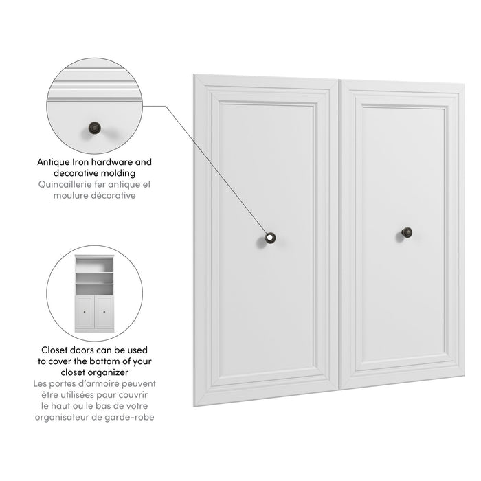 Ensemble de 2 portes Pur de Bestar pour organisateur de garde-robe - blanc
