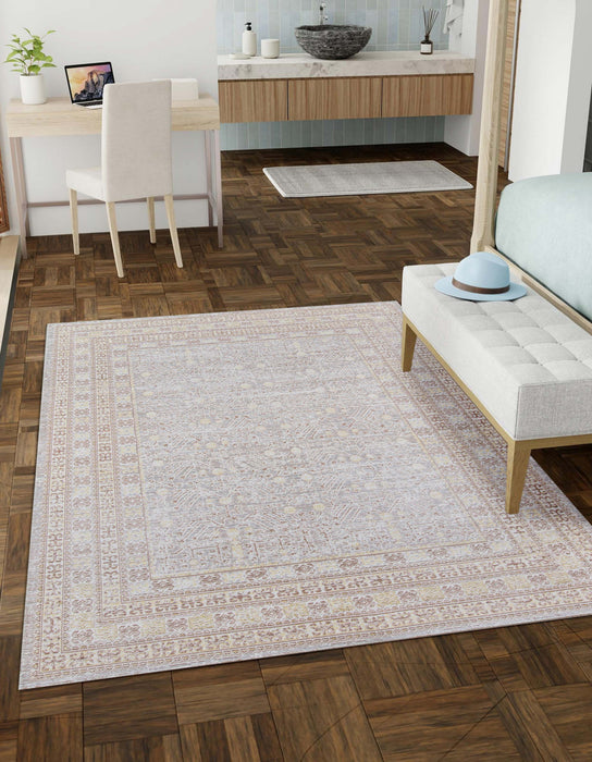 Tapis Traditionnel Valeria 7'10\" x 10'6\" en Gris