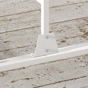 Outsunny Ecran De Confidentialite En Metal, Separateur Exterieur, Feuille