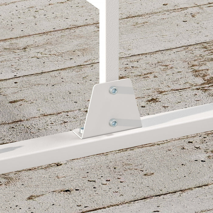 Outsunny Ecran De Confidentialite En Metal, Separateur Exterieur, Feuille