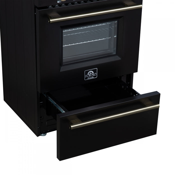 Cuisiniere a gaz autonome Breno de 24 po, noire – FFSGS6290-24BLK.