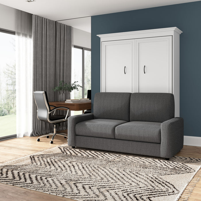 Lit double escamotable Versatile de Bestar avec sofa (73 po [L]) - blanc
