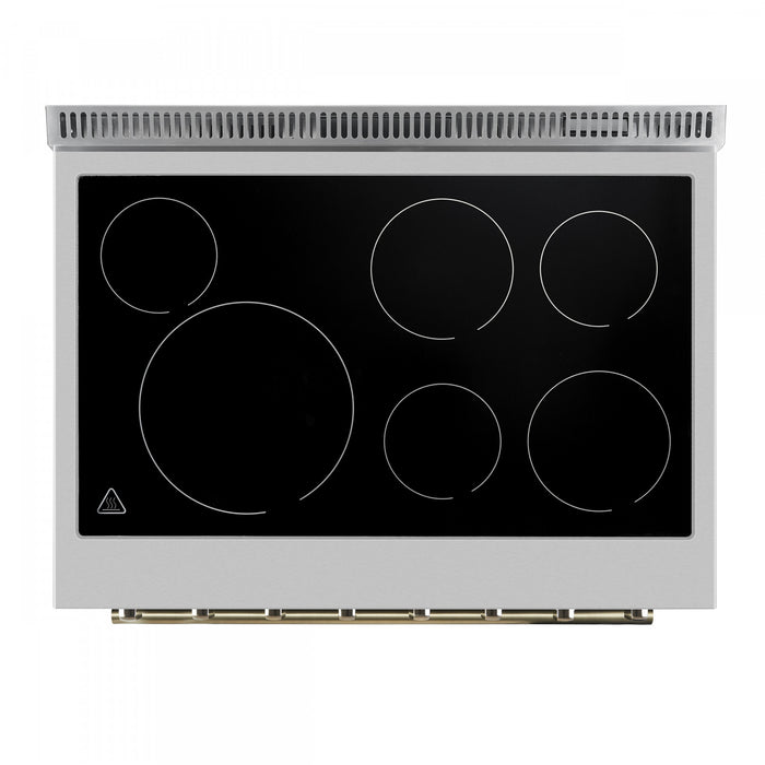 Cuisiniere electrique Paolo 36 pouces, noire, 5,44 pi³ - FFSEL6011-36BLK