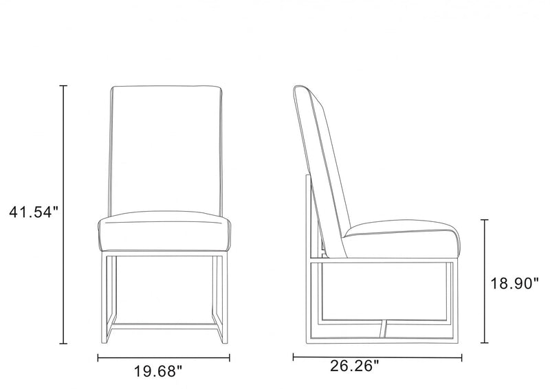 Ensemble moderne de salle a manger Element, 8 chaises, bleu