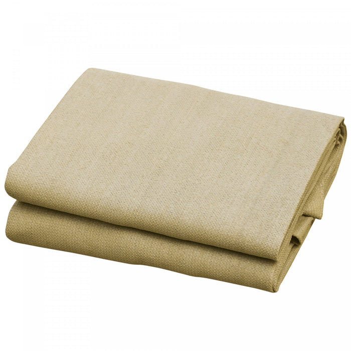 Voile D'ombrage Rectangulaire 3 X 4 M Polyethylene Haute Densite Resistant Aux Uv Coloris Sable