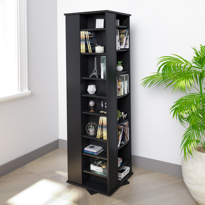Etagere Multimedia A 36 Tablettes Reglables – Noir