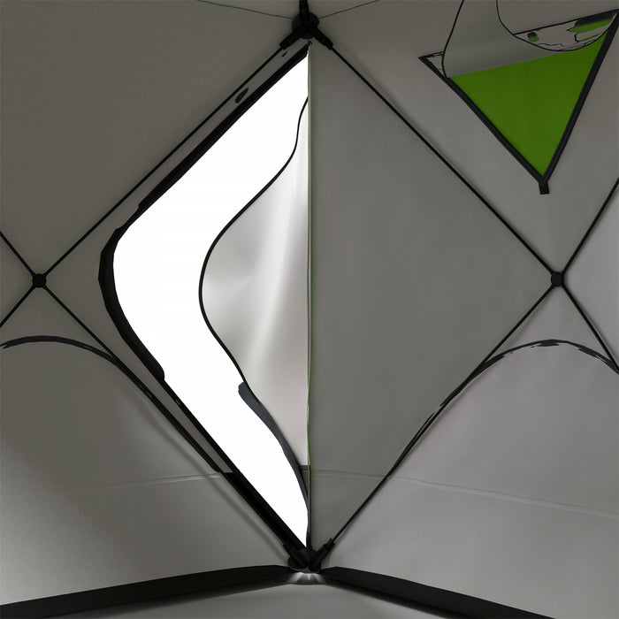 Outsunny Tente De Peche Sur Glace Pour 8 Personnes, - 30℃, Vert