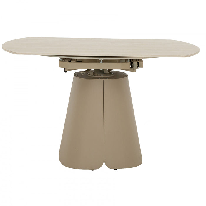 Table de salle a manger ronde extensible Solene de 32 a 52 po (4 places)