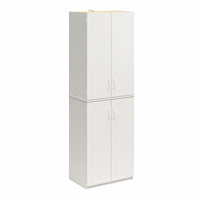 Armoire de rangement Ameriwood Home de 72 po à 4 portes - blanche