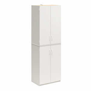 Armoire de rangement Ameriwood Home de 72 po à 4 portes - blanche